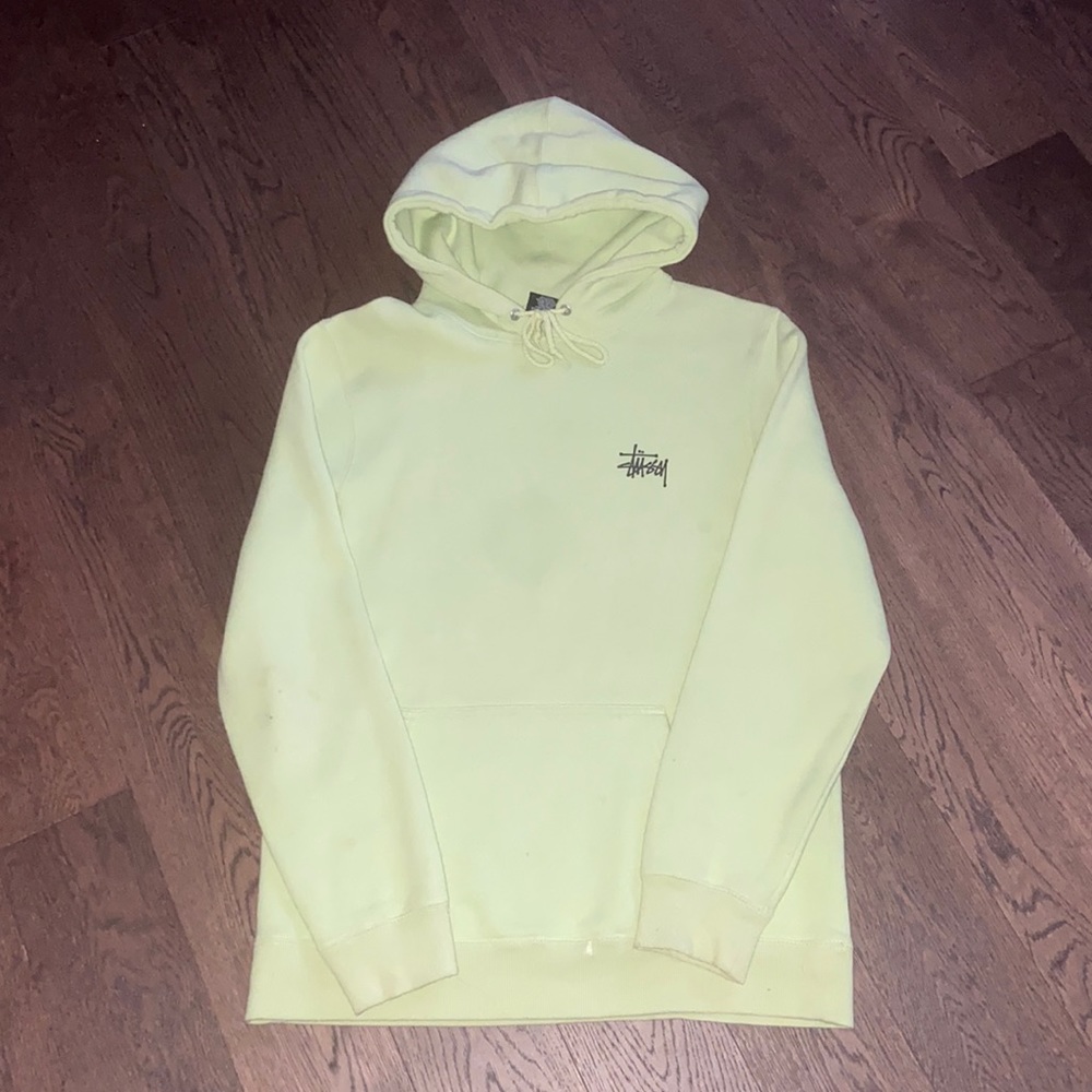 Stussy Neon Green Hoodie